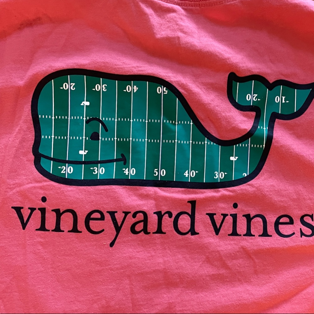 Vineyard Vines large Coral Pink Short-Sleeve Pocket Tee - Picture 3 of 7